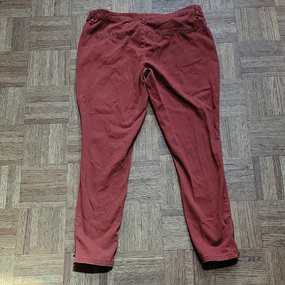 Just Fab Plus Size 33 Rust Red Pants - Picture 6 of 8